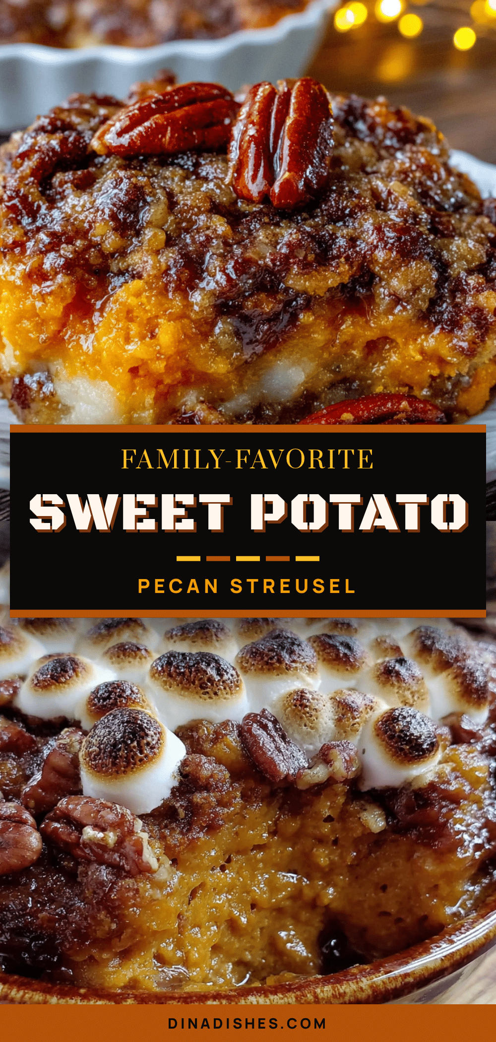 sweet potato casserole with pecan streusel recipe