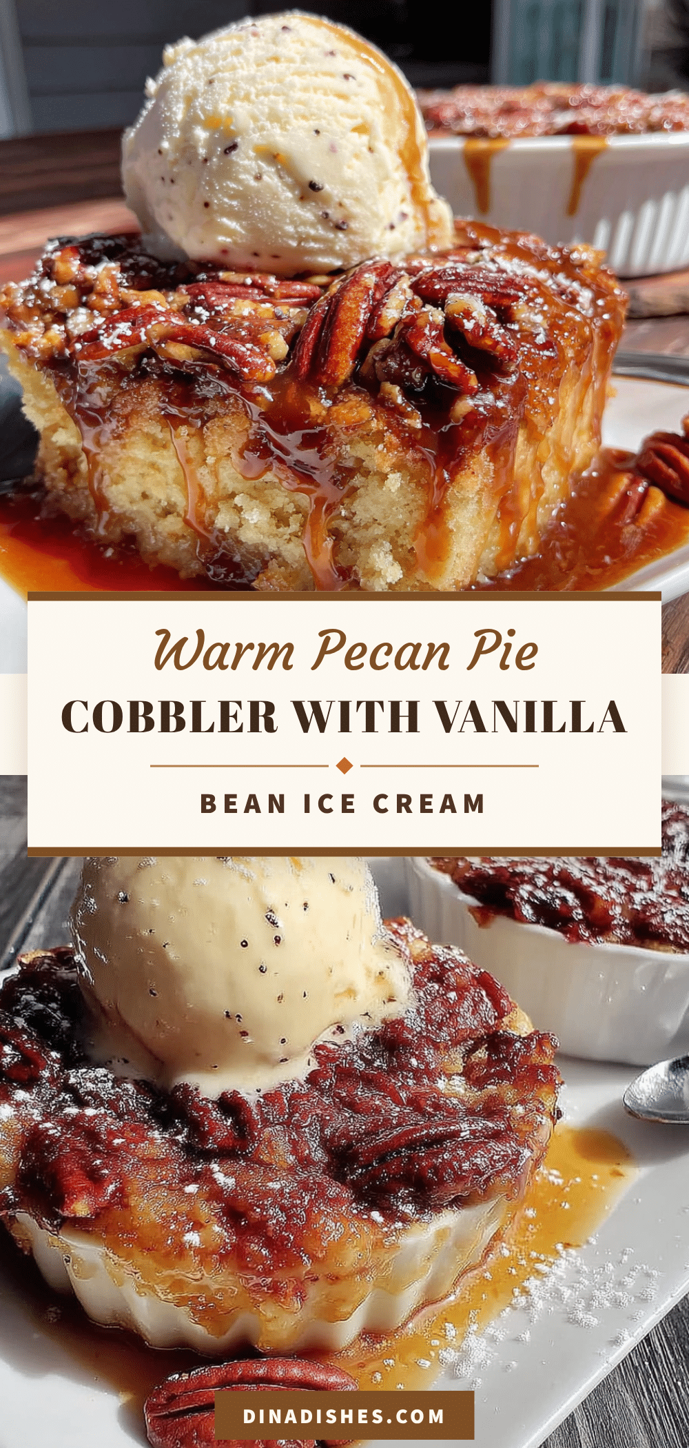 warm pecan pie cobbler recipe