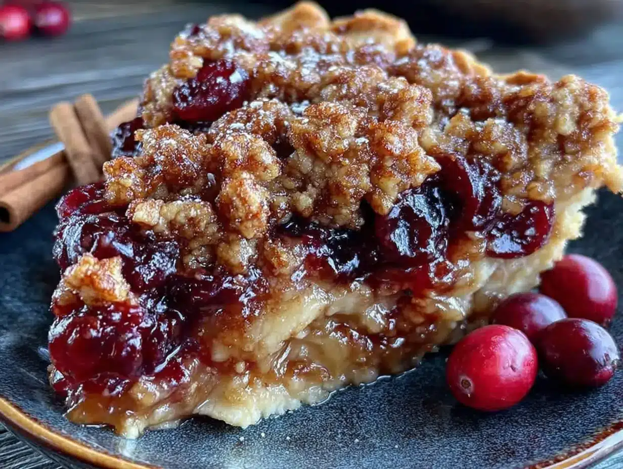 apple cranberry crumble pie preparation steps