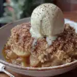 apple crisp with oat streusel - featured image