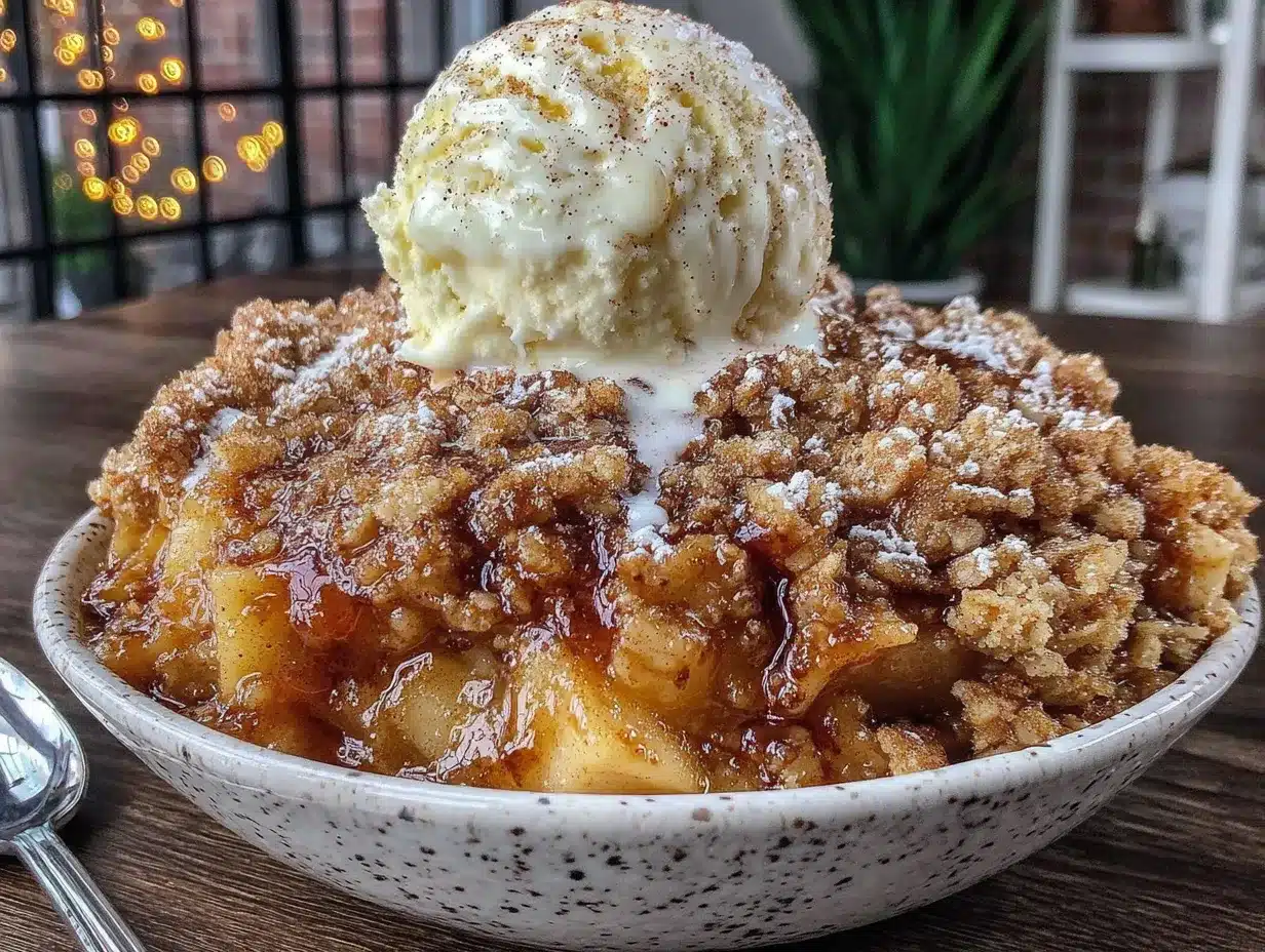 apple crisp with oat streusel preparation steps