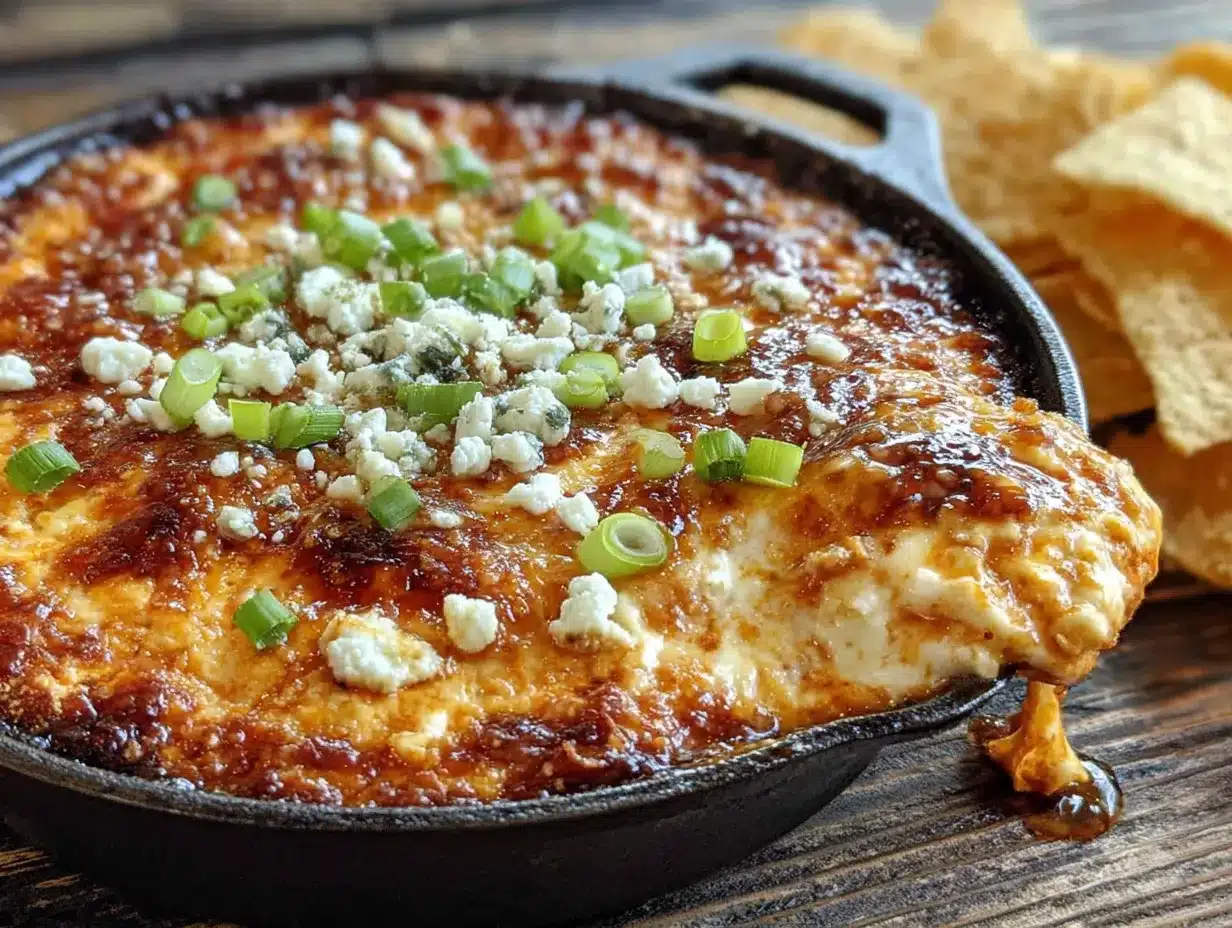 baked buffalo chicken dip preparation steps