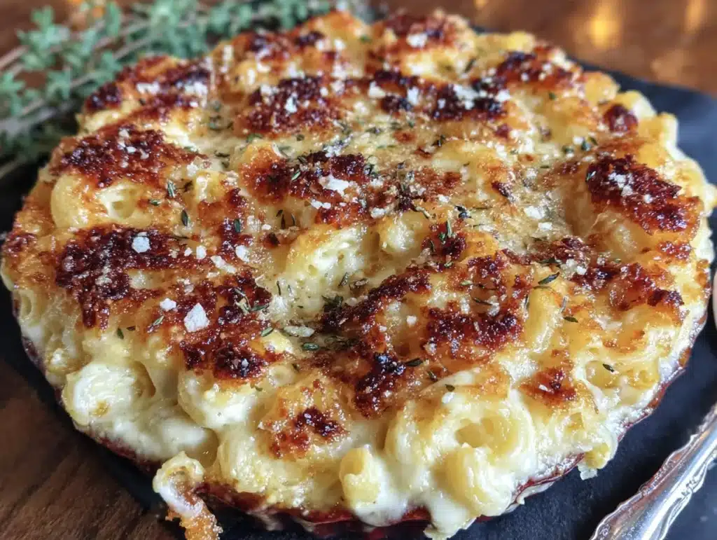 baked four-cheese mac and cheese - featured image
