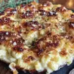 baked four-cheese mac and cheese - featured image