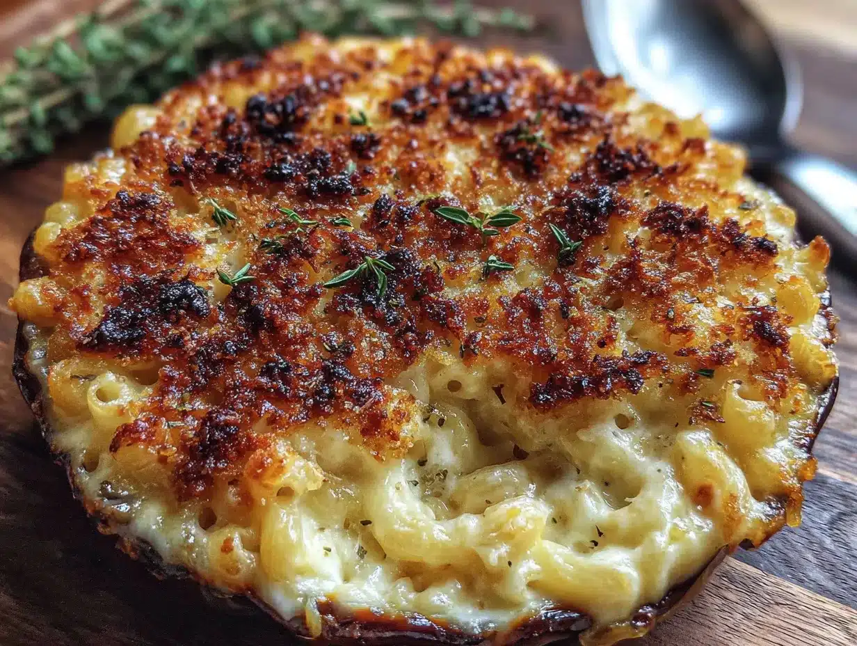 baked four-cheese mac and cheese preparation steps