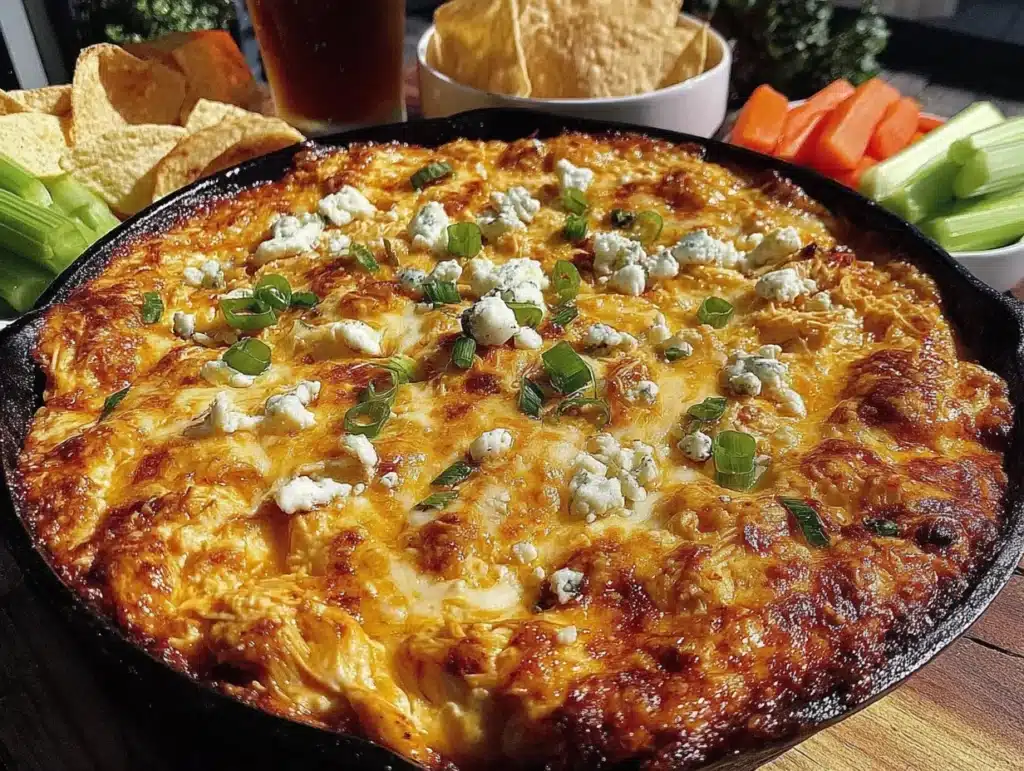 best easy buffalo chicken dip for friendsgiving - featured image