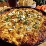 best easy buffalo chicken dip for friendsgiving - featured image