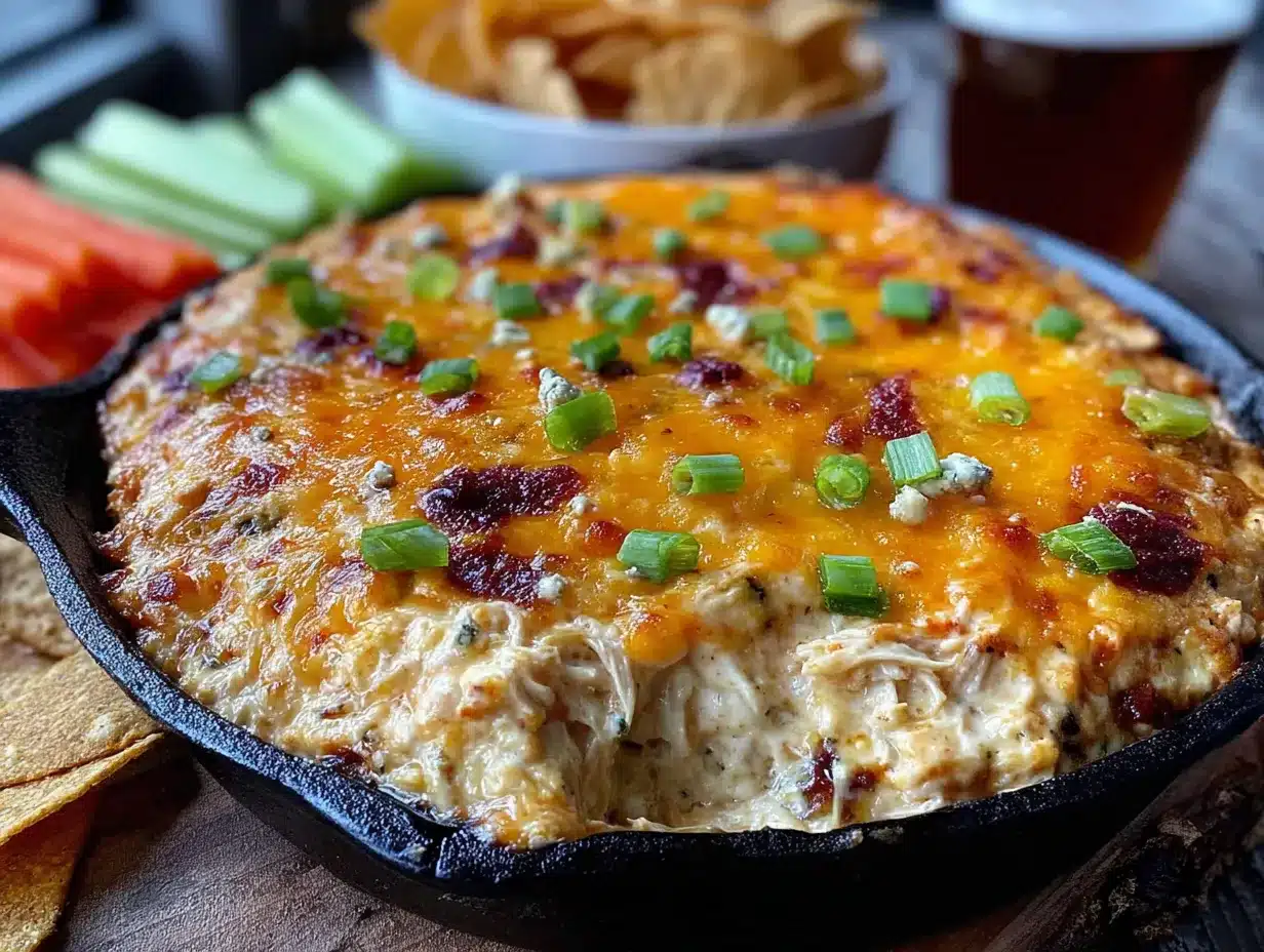 best easy buffalo chicken dip for friendsgiving preparation steps