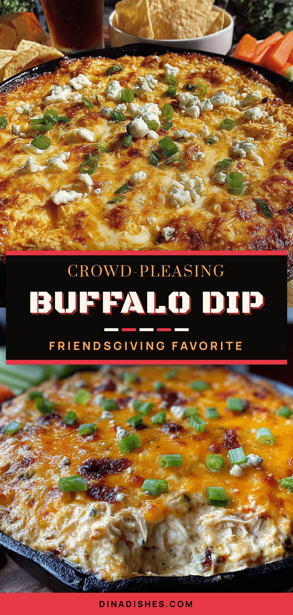 best easy buffalo chicken dip for friendsgiving recipe