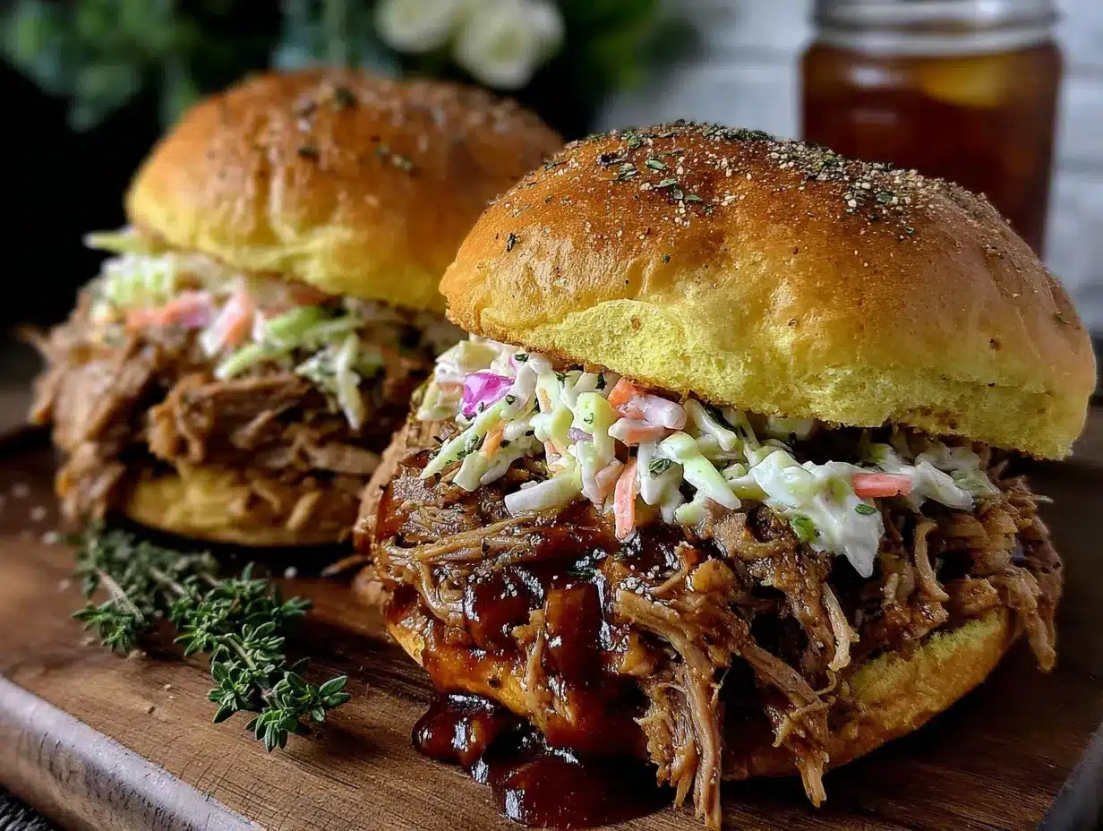 best easy slow cooker pulled pork sandwiches preparation steps