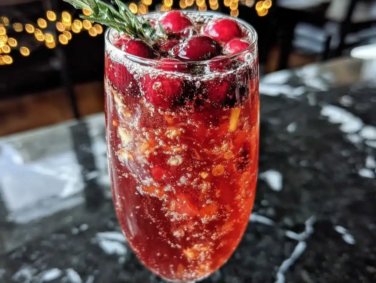 best sparkling cranberry prosecco punch preparation steps
