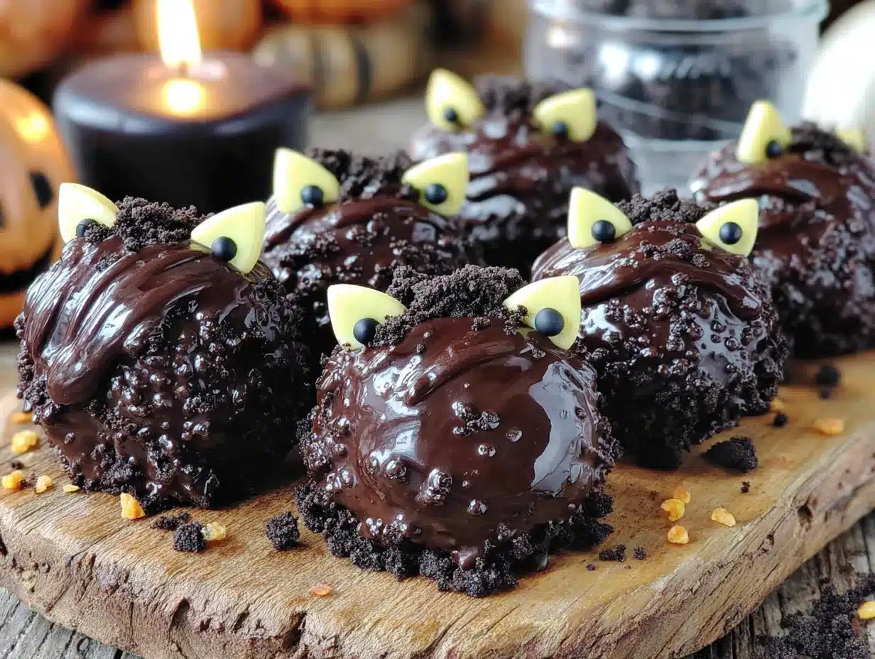 black cat oreo truffles preparation steps