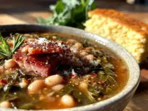 black-eyed pea and collard greens soup - featured image