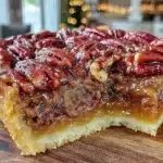 bourbon pecan pie bars - featured image