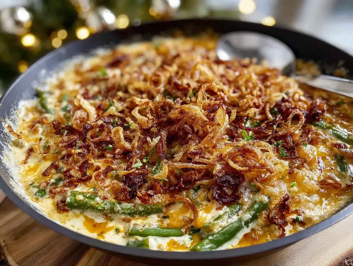 brown butter green bean casserole preparation steps