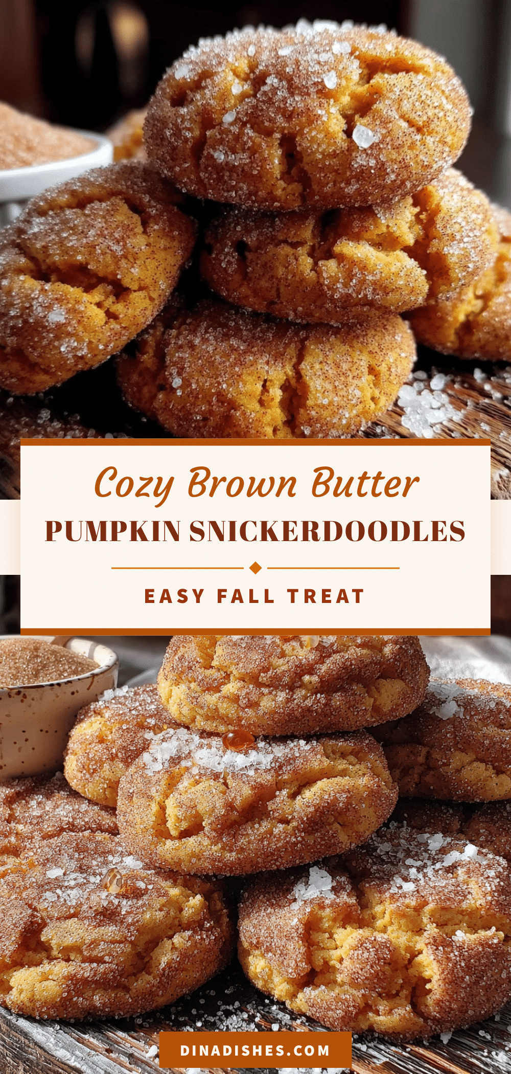 Brown butter pumpkin snickerdoodles recipe