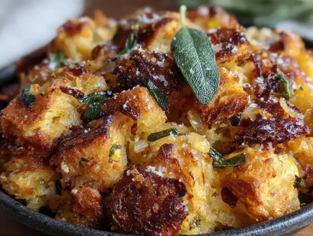 brown butter sage stuffing with sourdough - featured image