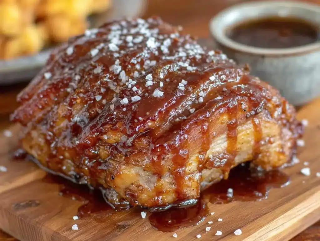 brown sugar bourbon glazed turkey breast - featured image