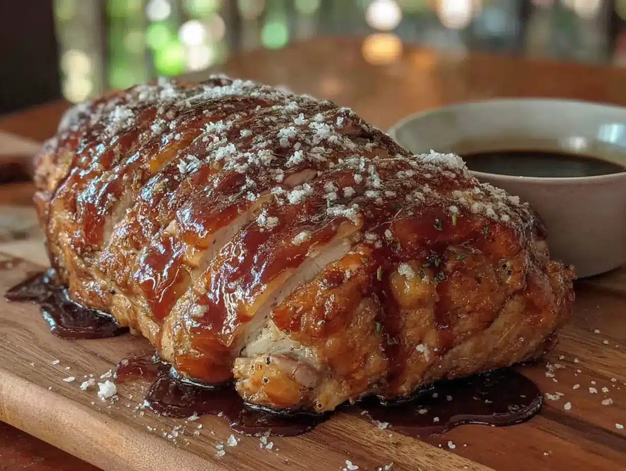 brown sugar bourbon glazed turkey breast preparation steps