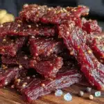 brown sugar deer jerky - featured image