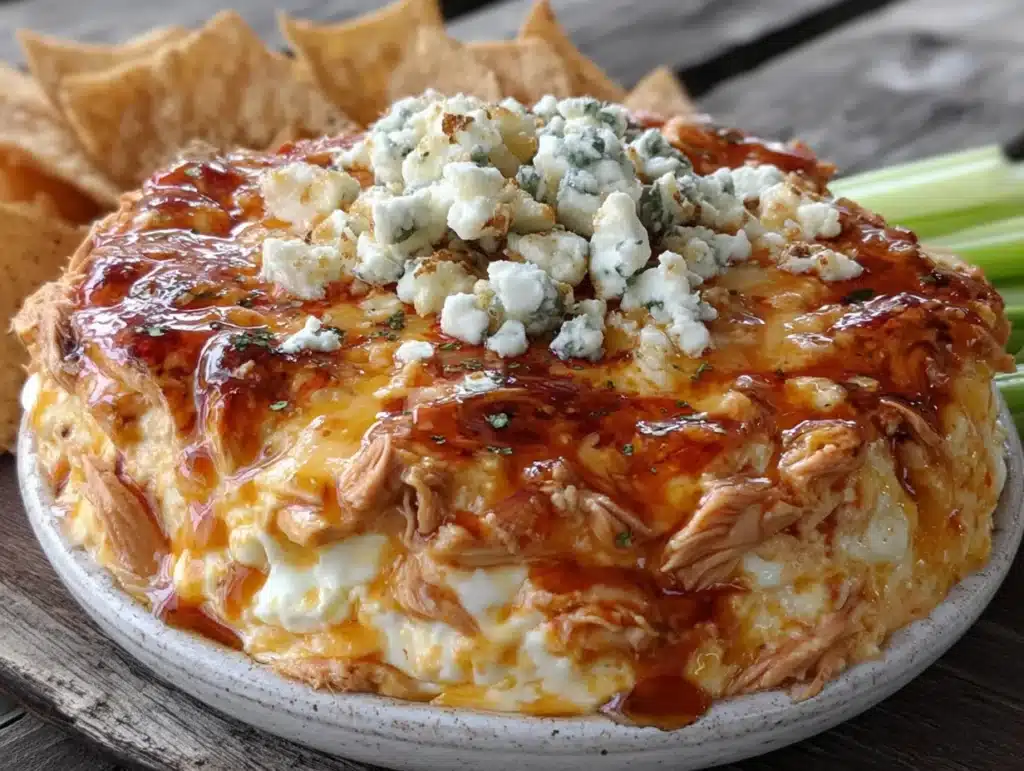 buffalo chicken dip with blue cheese - featured image