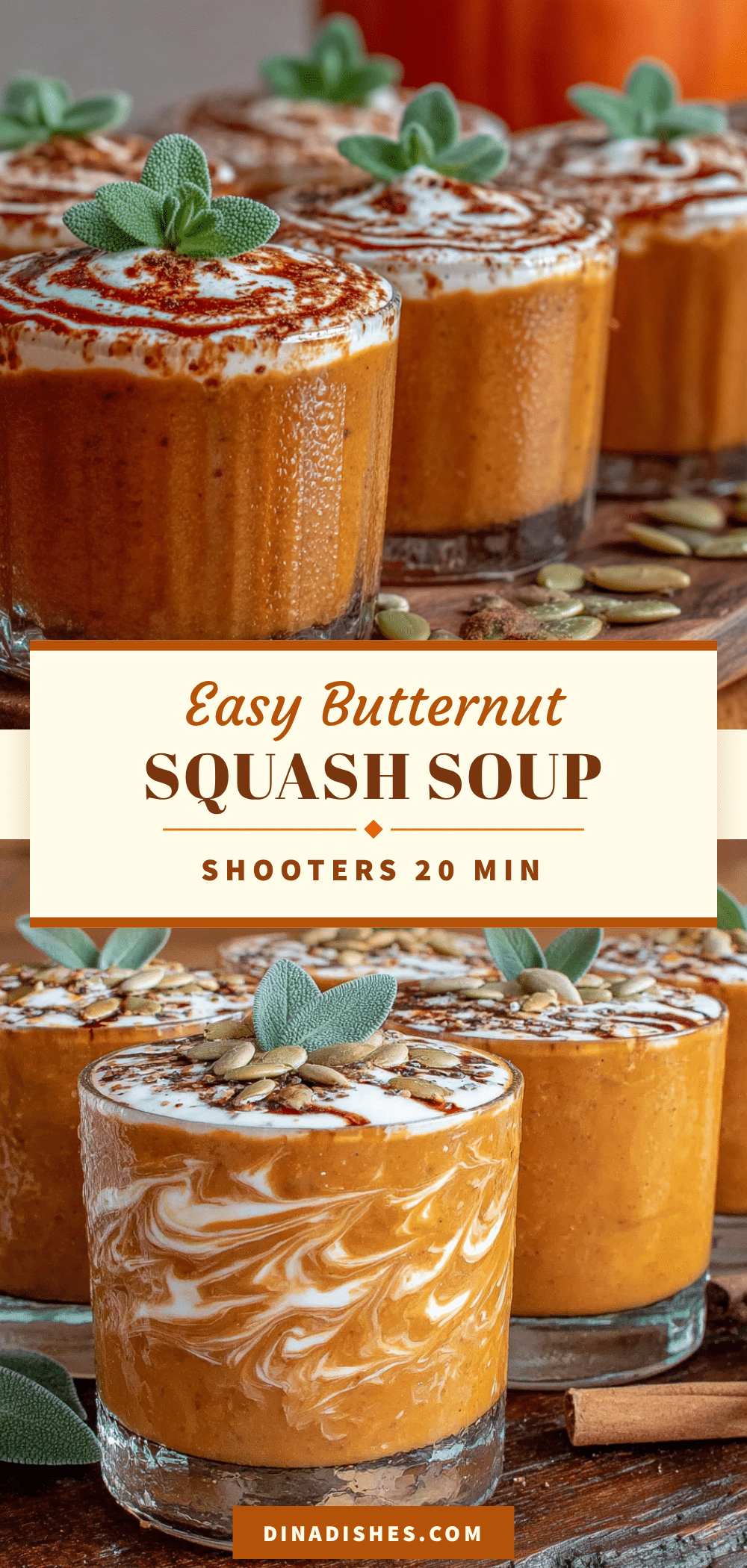 butternut squash soup shooters recipe