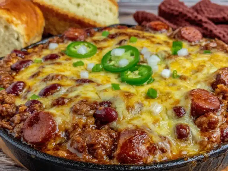 chili cheese dog casserole - featured image