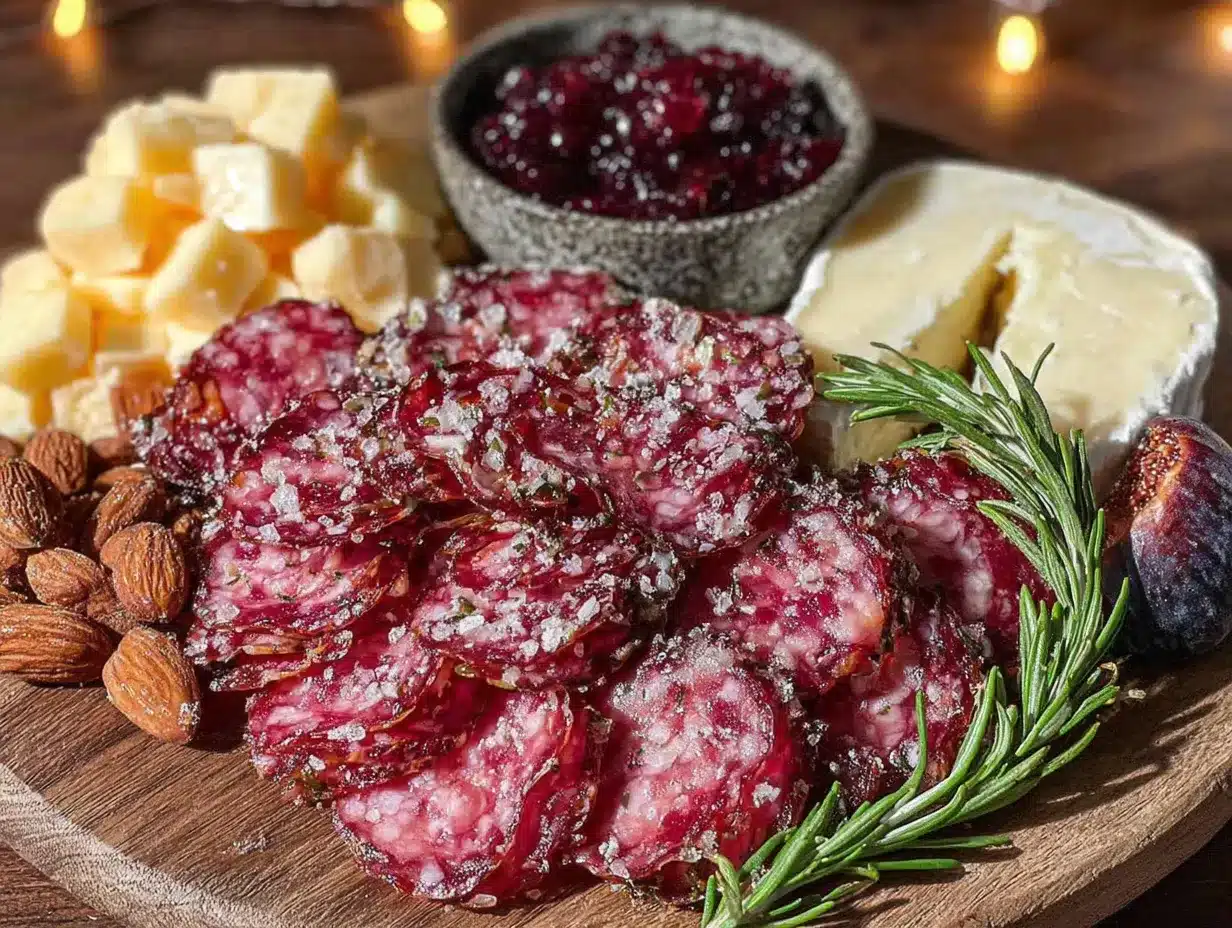 Christmas Eve charcuterie board preparation steps