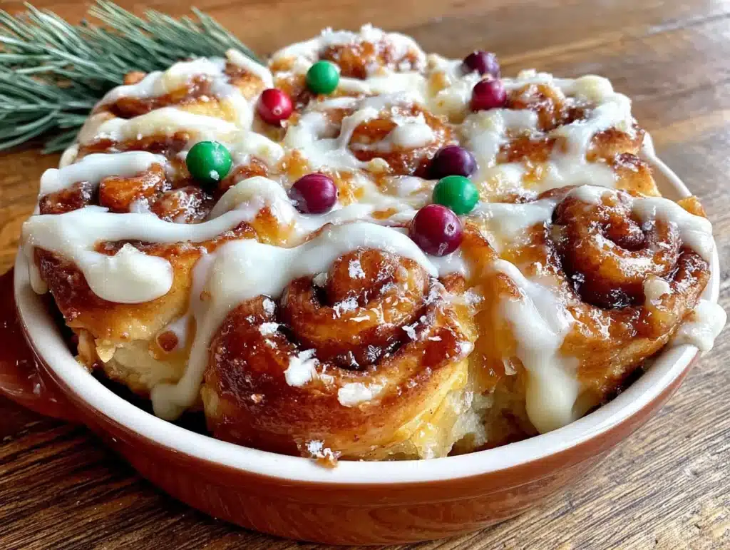 Christmas morning cinnamon roll casserole - featured image