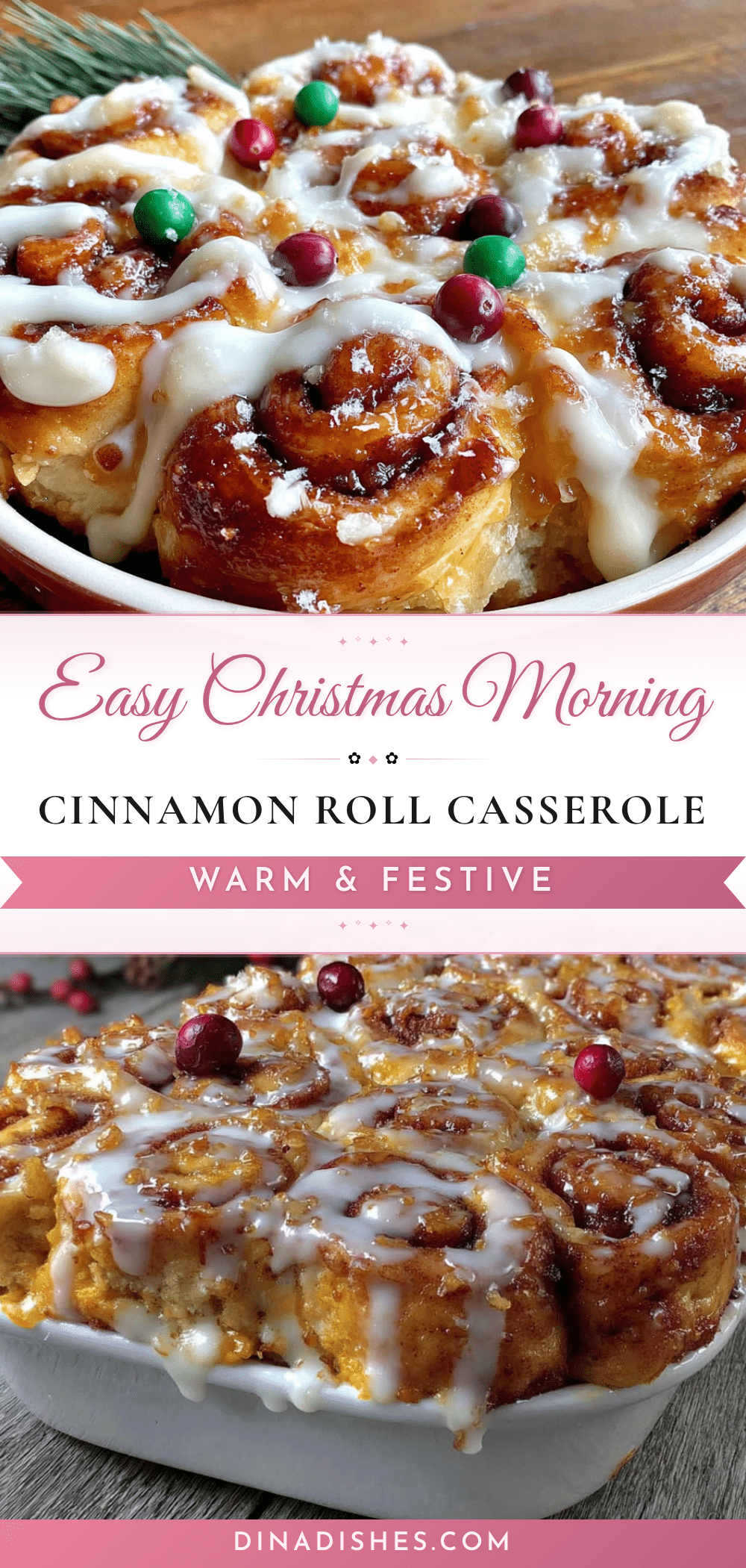 Christmas morning cinnamon roll casserole recipe