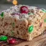 christmas rice krispie treats - featured image