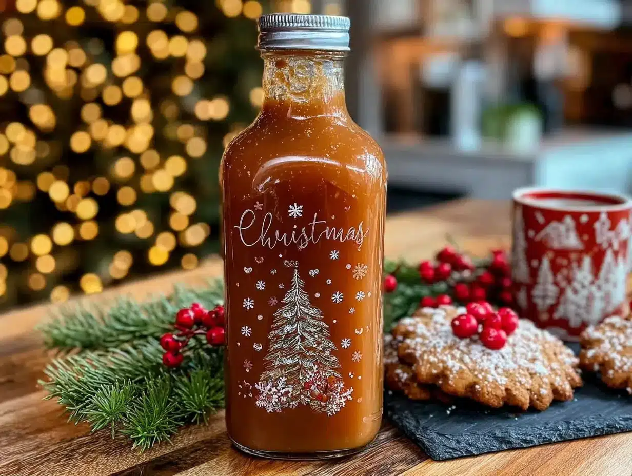 christmas sugar cookie syrup for coffee preparation steps