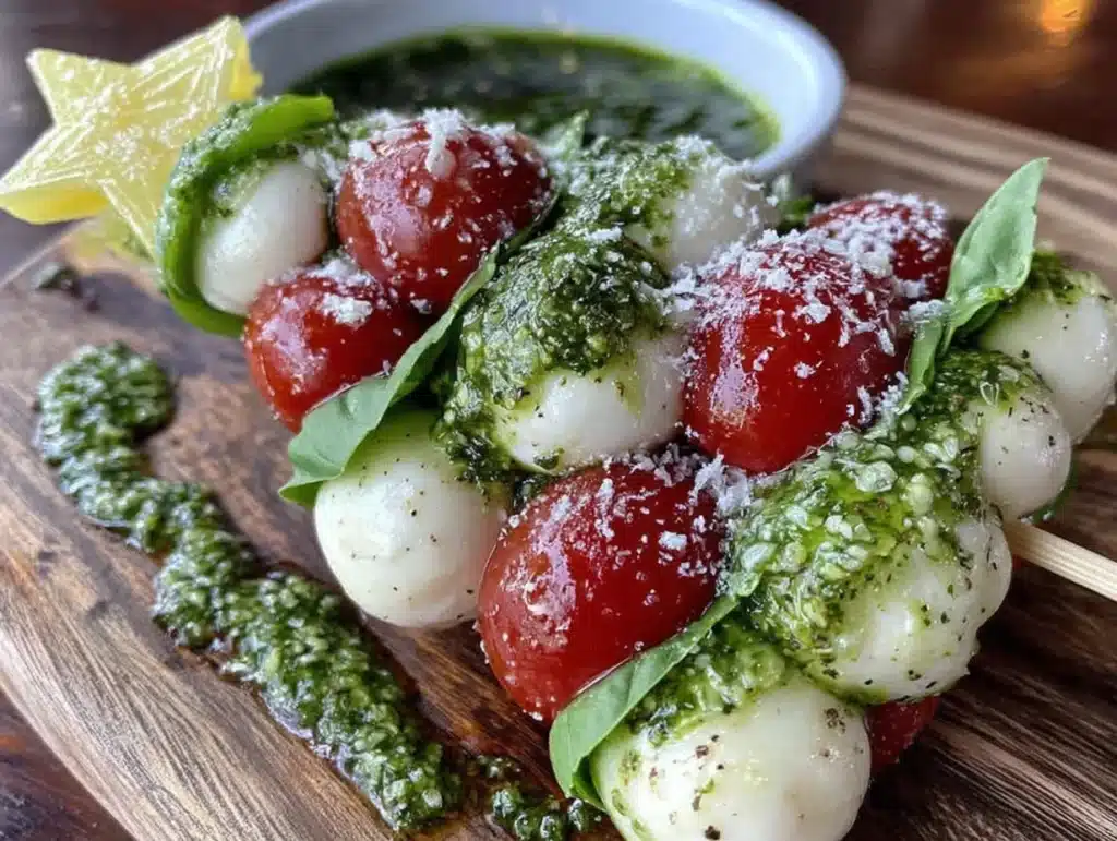 Christmas Tree Caprese Skewers - featured image