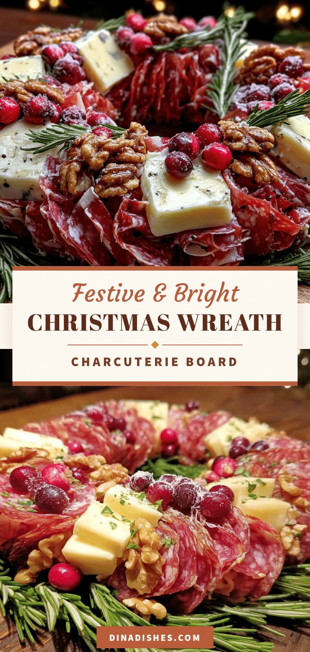 christmas wreath charcuterie board recipe