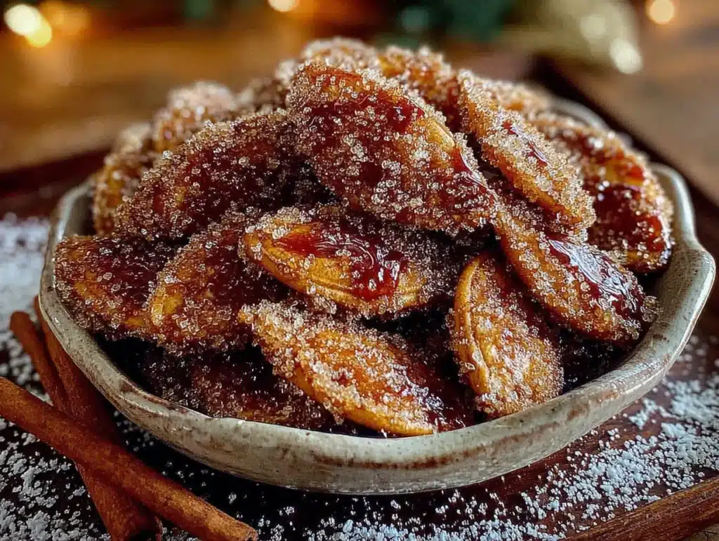 cinnamon sugar pumpkin seeds - featured image