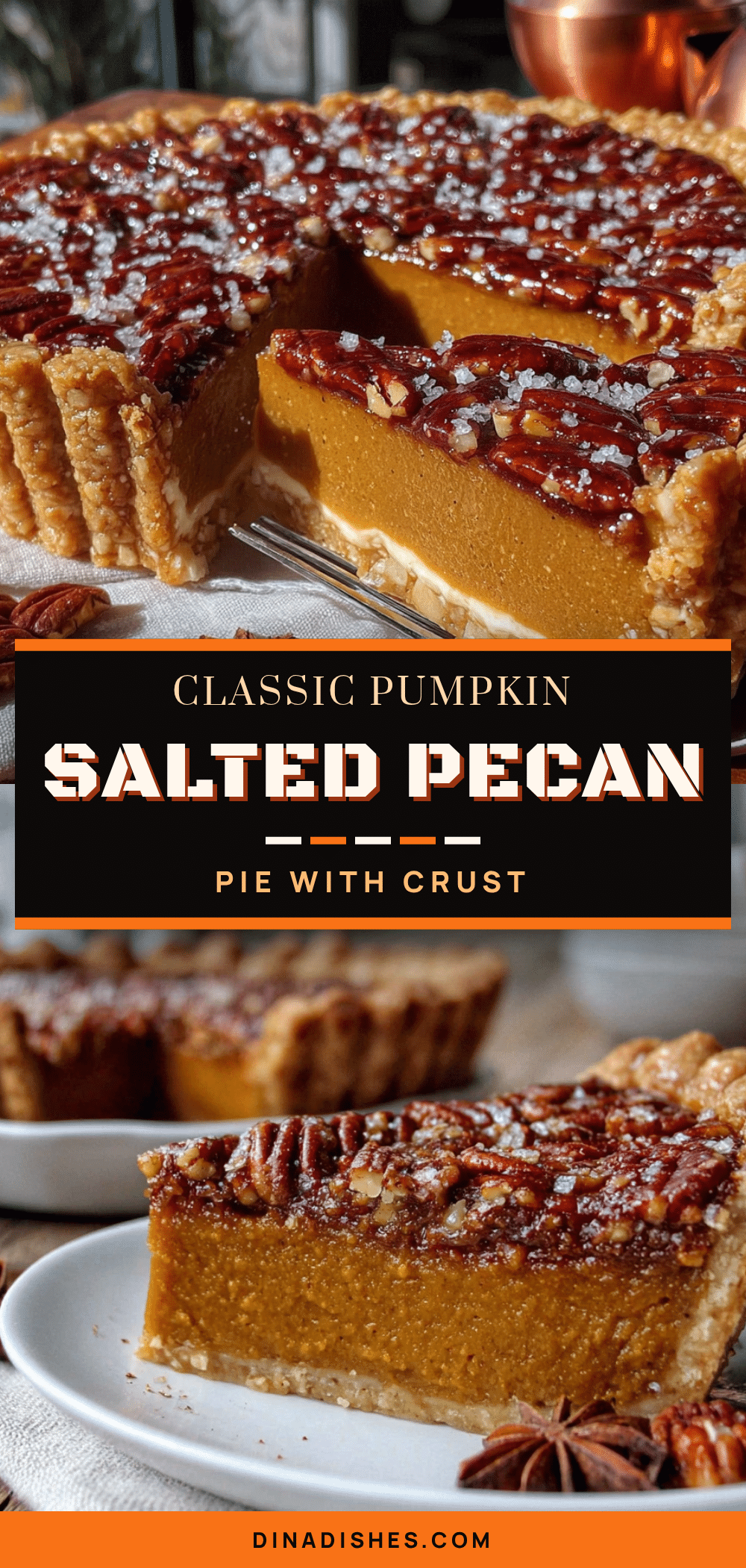 classic pumpkin pie with salted pecan crust recipe