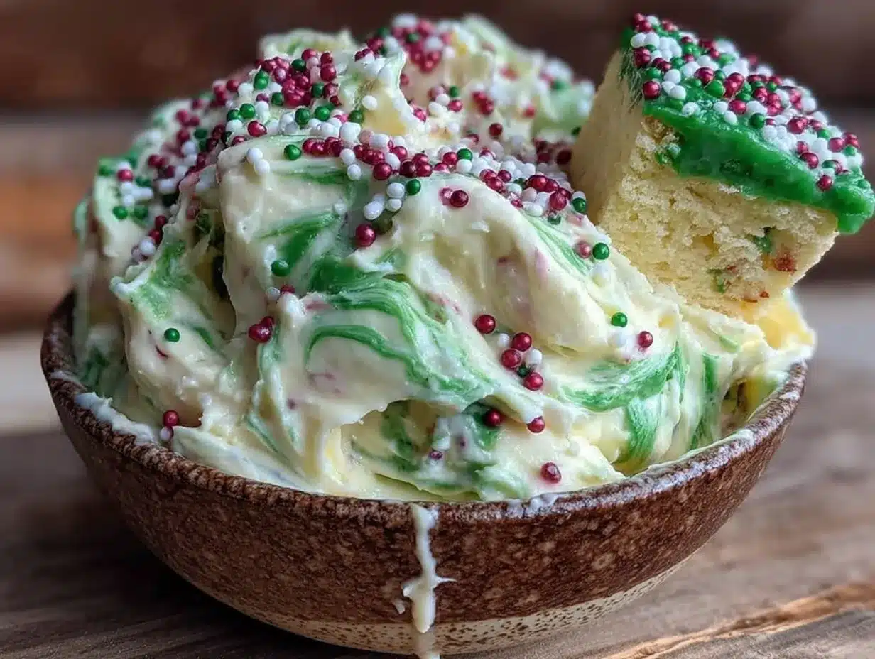 Copycat Christmas Tree Cake Dip preparation steps