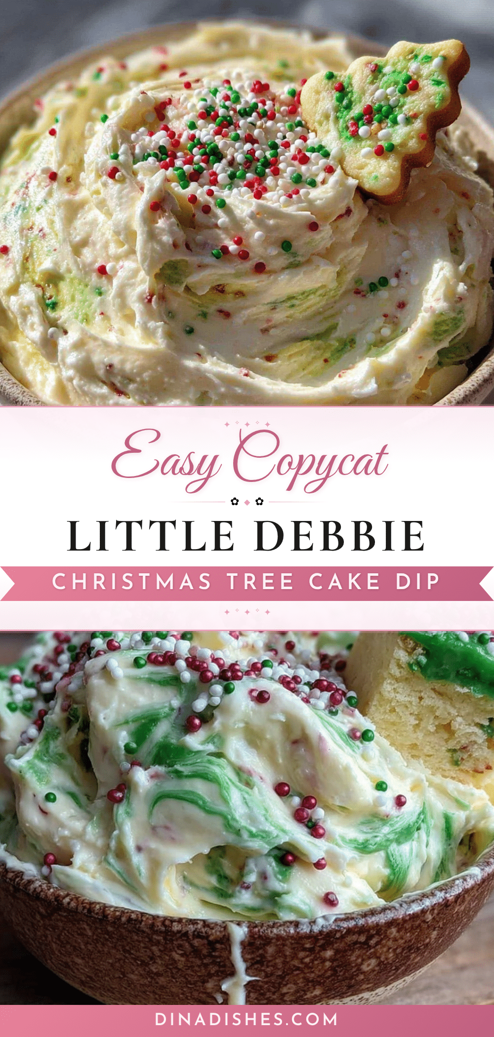 Copycat Christmas Tree Cake Dip recipe