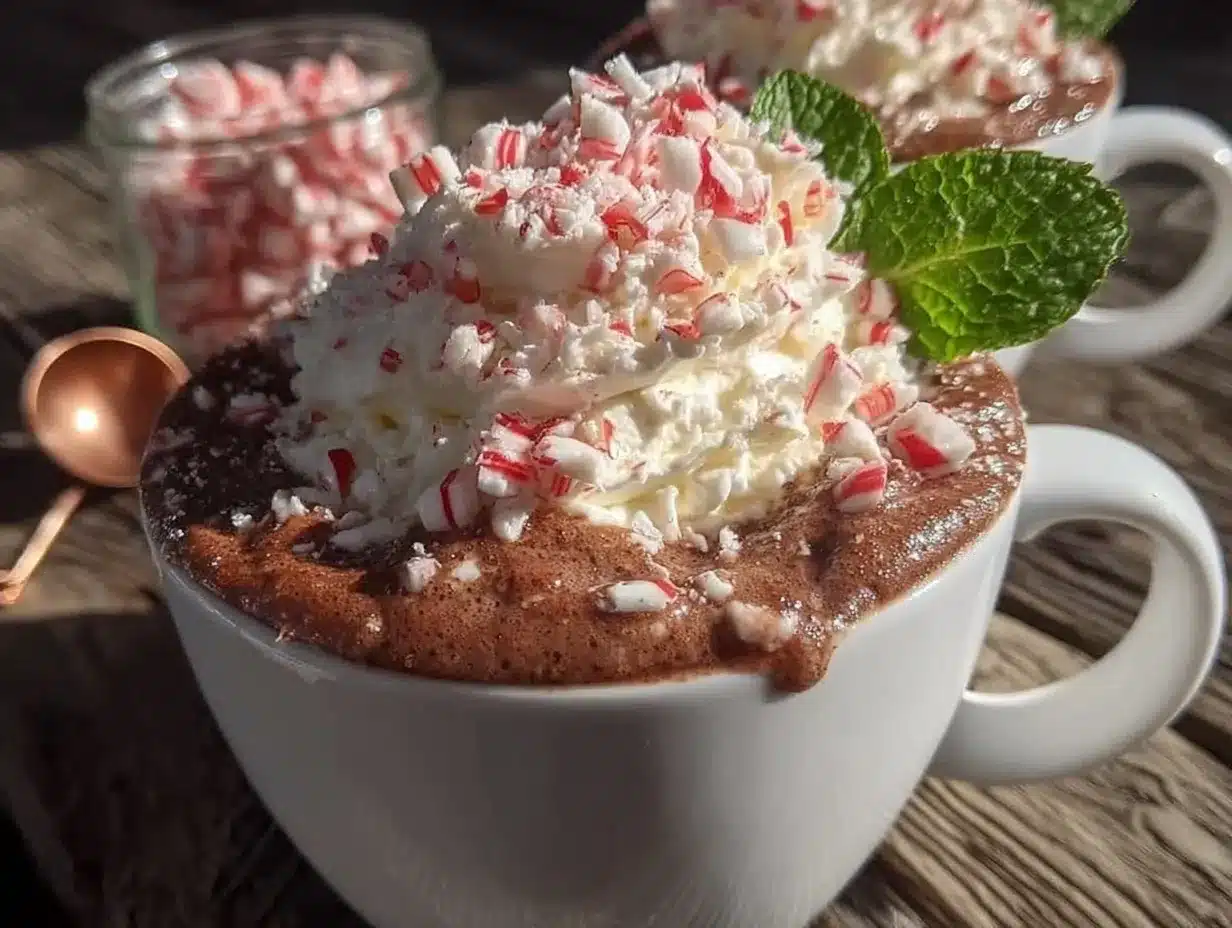 copycat Starbucks peppermint mocha preparation steps