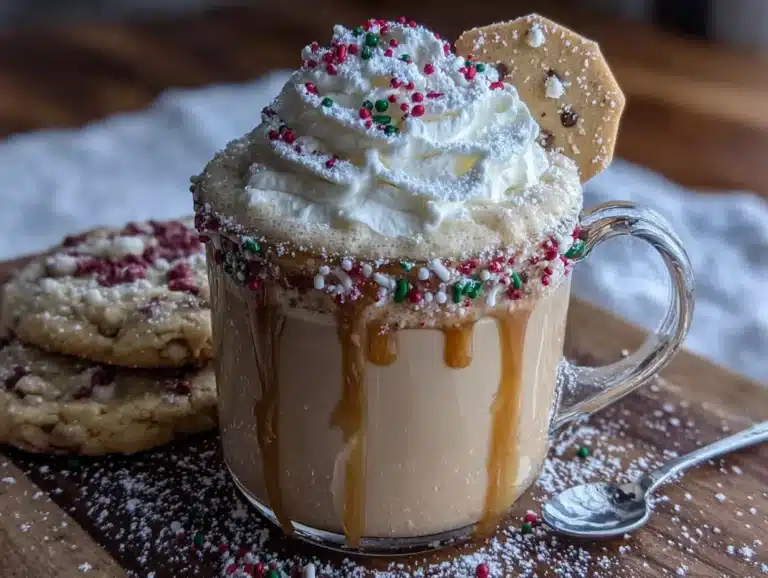 cozy copycat starbucks christmas sugar cookie latte - featured image
