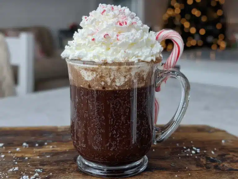 cozy copycat Starbucks peppermint mocha - featured image