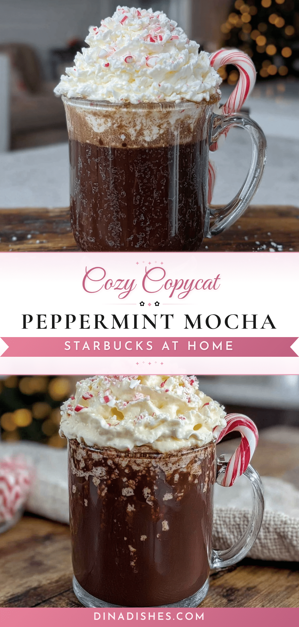 cozy copycat Starbucks peppermint mocha recipe