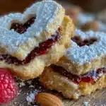Cozy Heart-Shaped Linzer Cookies with Raspberry Jam - featured image