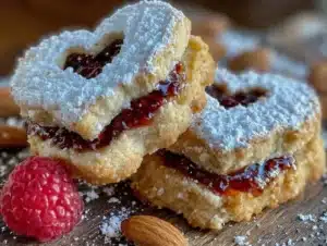Cozy Heart-Shaped Linzer Cookies with Raspberry Jam - featured image