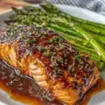 cozy honey garlic salmon - featured image