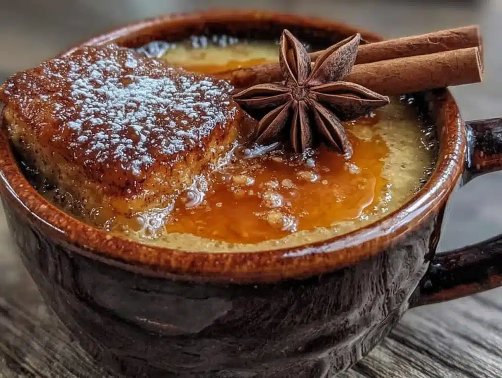 cozy hot buttered rum with cinnamon stick - featured image