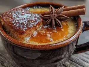 cozy hot buttered rum with cinnamon stick - featured image