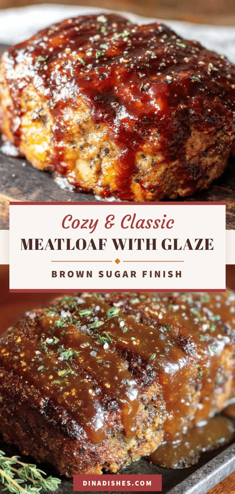 cozy old-fashioned meatloaf with brown sugar glaze recipe