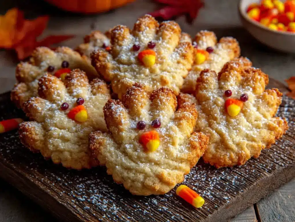 cozy turkey hand sugar cookies - featured image