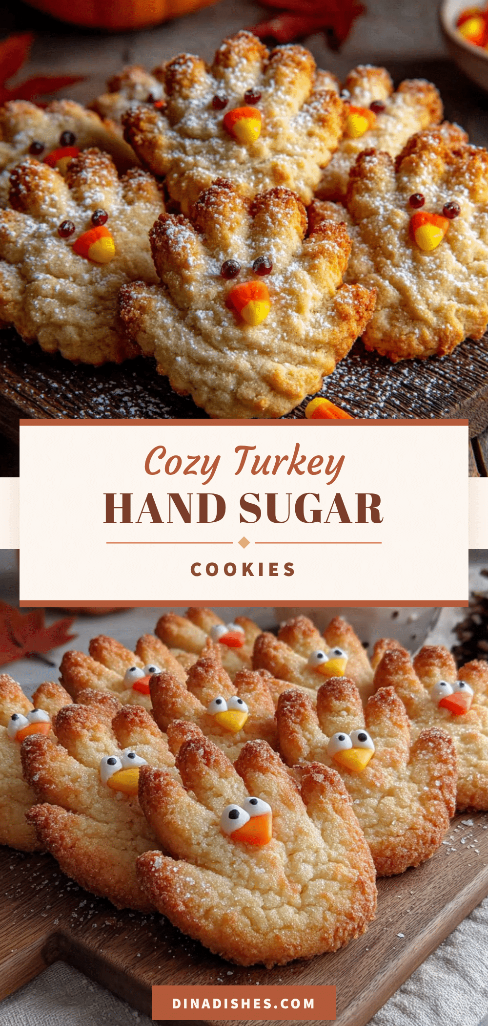 cozy turkey hand sugar cookies recipe